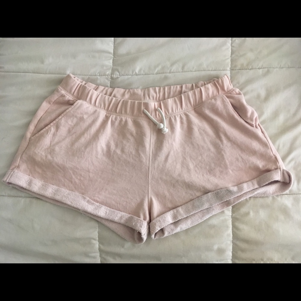 H&M Light Pink Sweatshorts